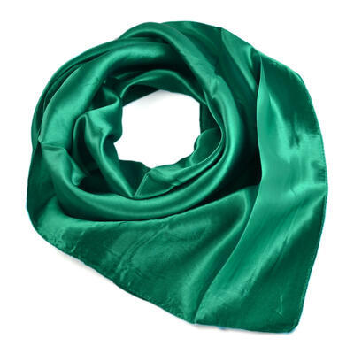 Šátek saténový - zelený