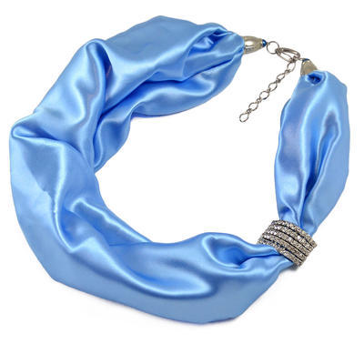 Šátek-náhrdelník - modrý