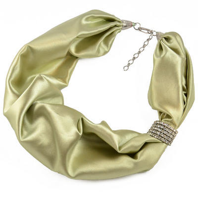 Šátek-náhrdelník - zelený