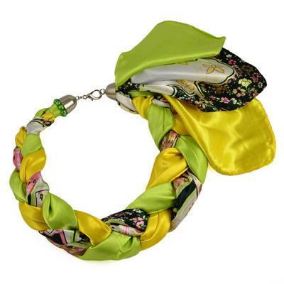 Šátek-náhrdelník Florina 299flo002-51.10 - zelenožlutý - 1