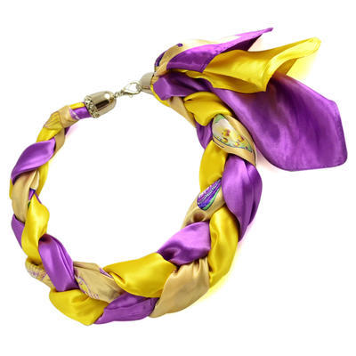 Šátek-náhrdelník Florina 299flo009-10.35 - žlutofialový - 1
