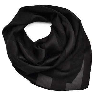 Šátek - černý jednobarevný - 1