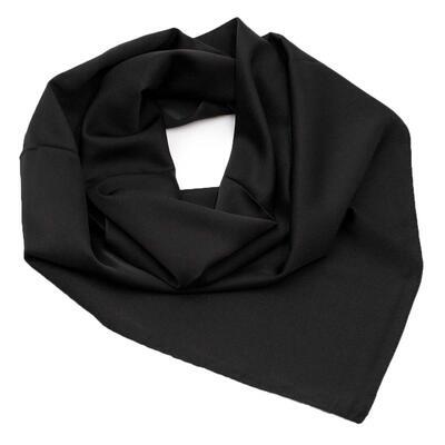 Šátek - černý jednobarevný