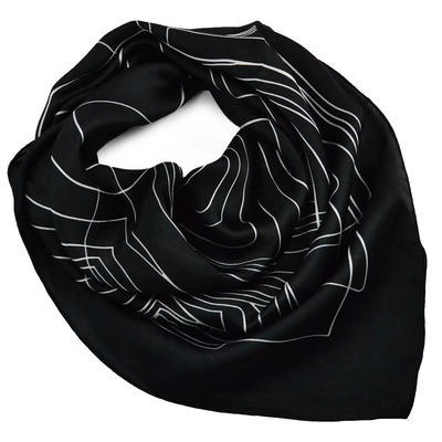 Šátek - černobílý - 1