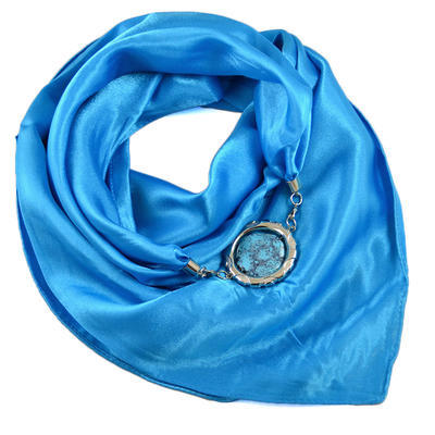 Šátek s bižuterií Stella - modrý - 1