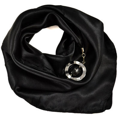 Šátek s bižuterií Stella - černý - 1