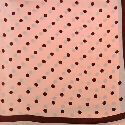 Šátek - růžový s puntíky - 2
